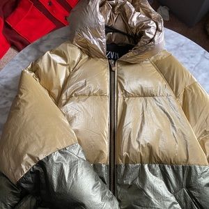 Zara oversized puffer